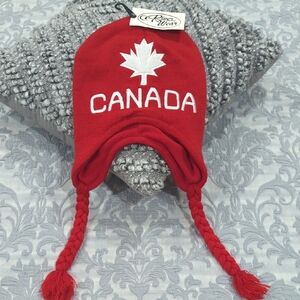 Red Canada Adult Winter Hat